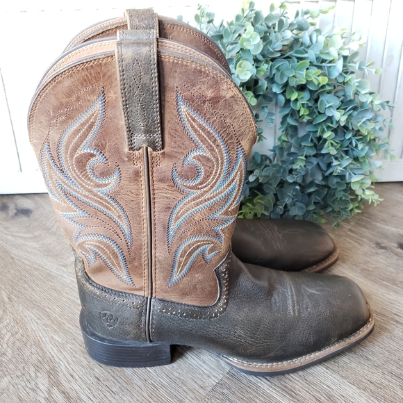 Ariat Shoes Ariat Mens Sport Knockout Western Boot Size 8d Brown Poshmark